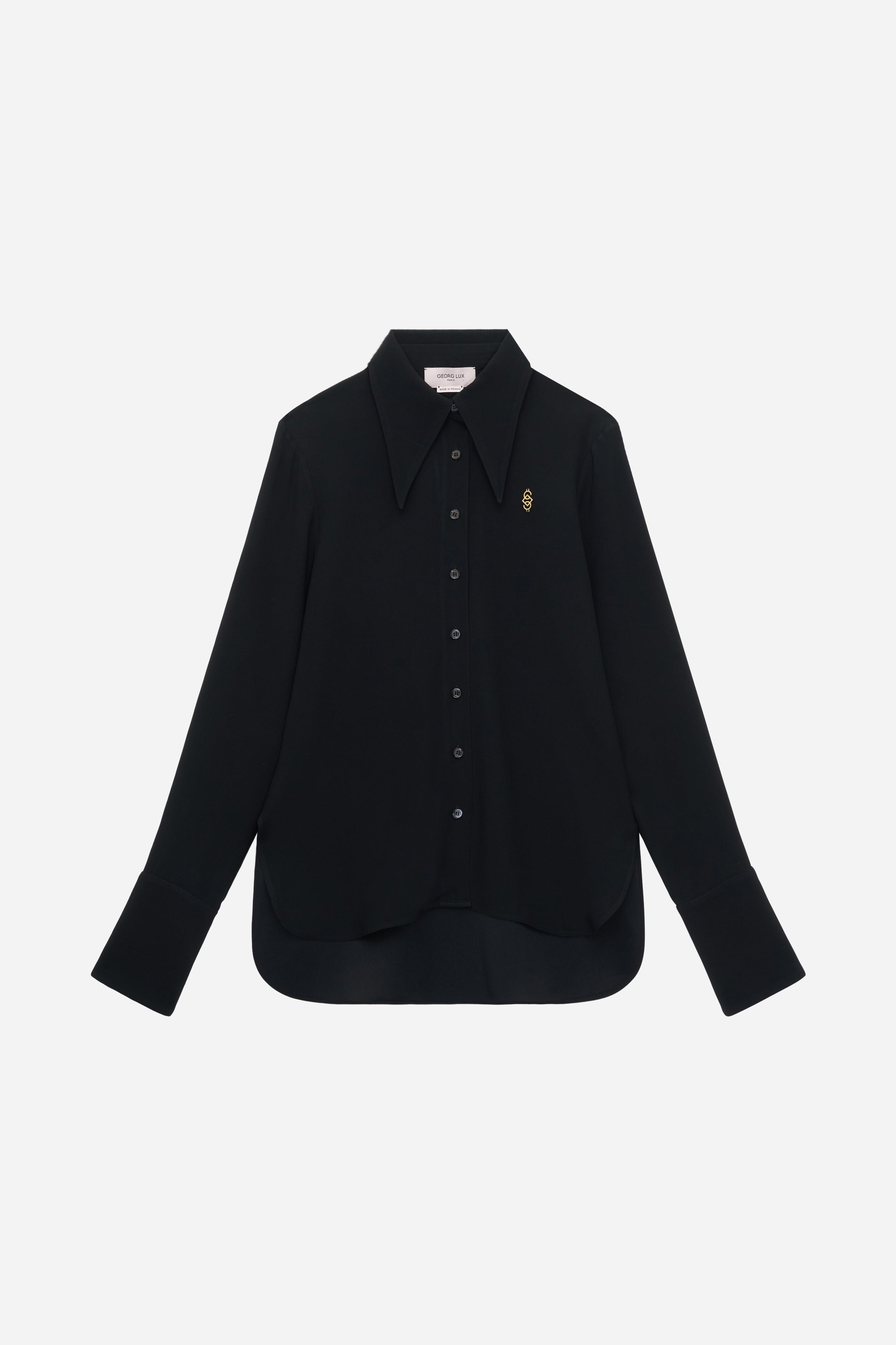BLOUSE EN CRÊPE ENVERS SATIN