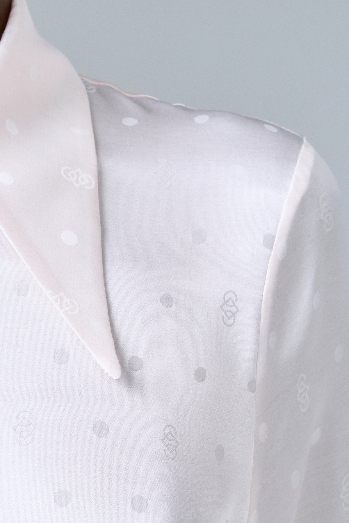 BLOUSE IN SILK/VISCOSE JACQUARD