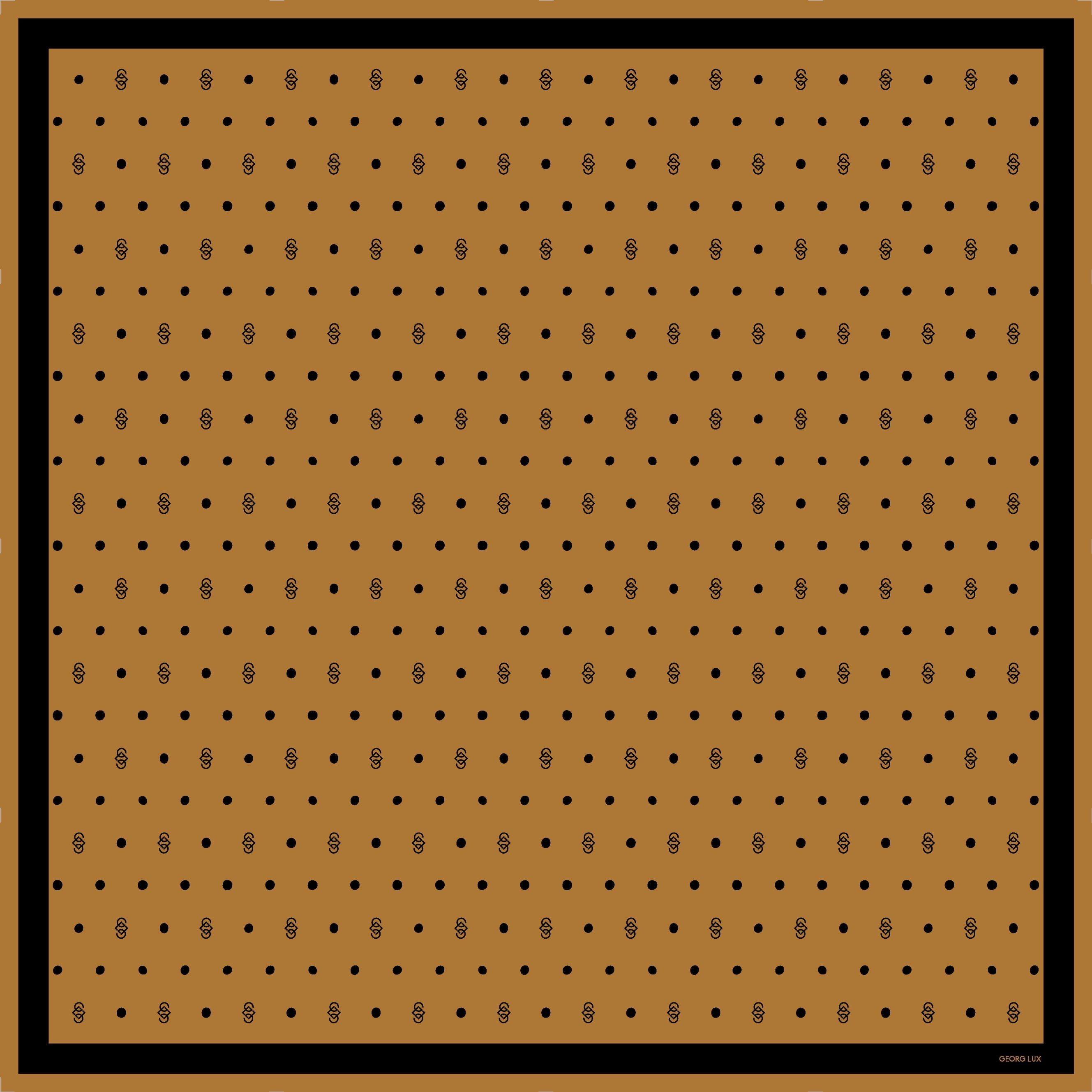 CARRÉ DE SOIE IMPRIMÉ TALISMAN DOUBLE FACE 90x90